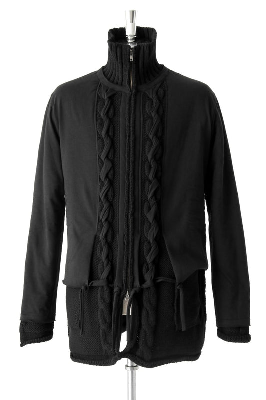 Low Gauge Zip Long Cardigan