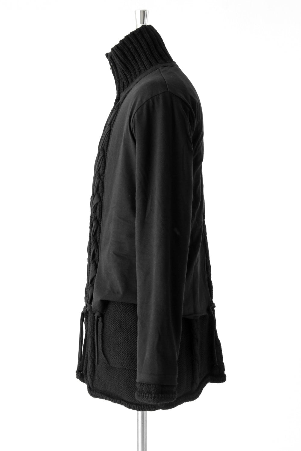 Low Gauge Zip Long Cardigan