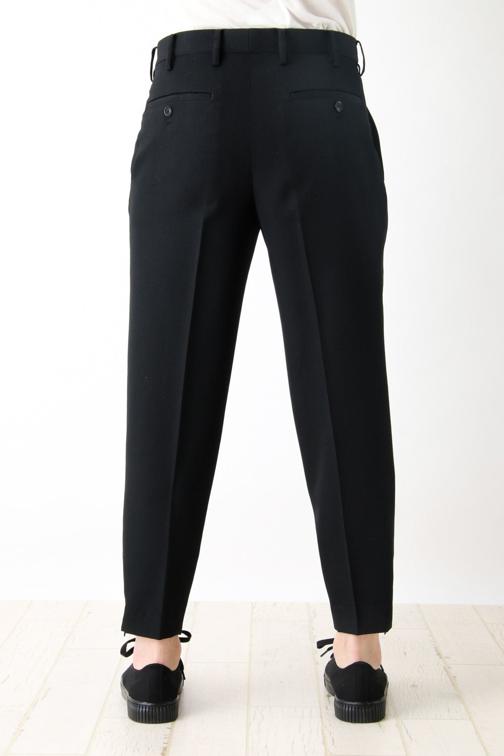 Wool Slacks Hem Zip