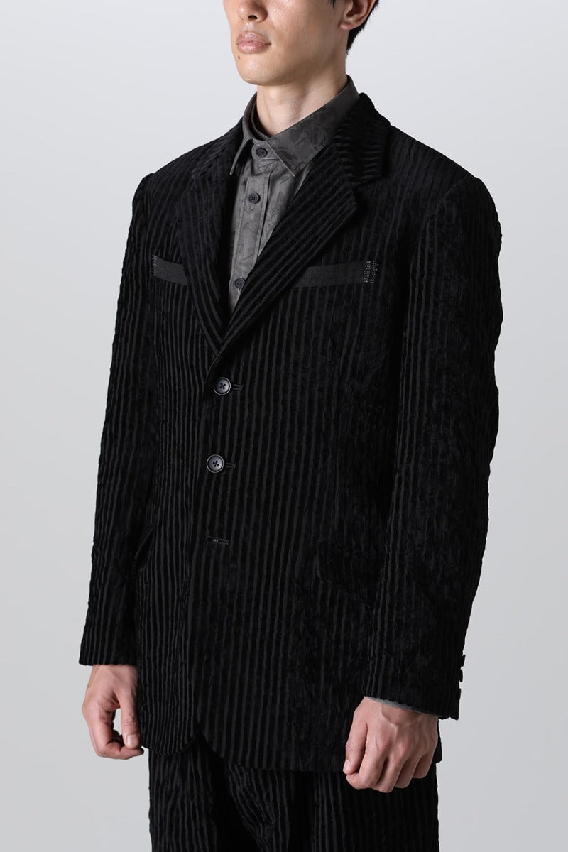 Bell Stripe Color Scheme Stitch Jacket