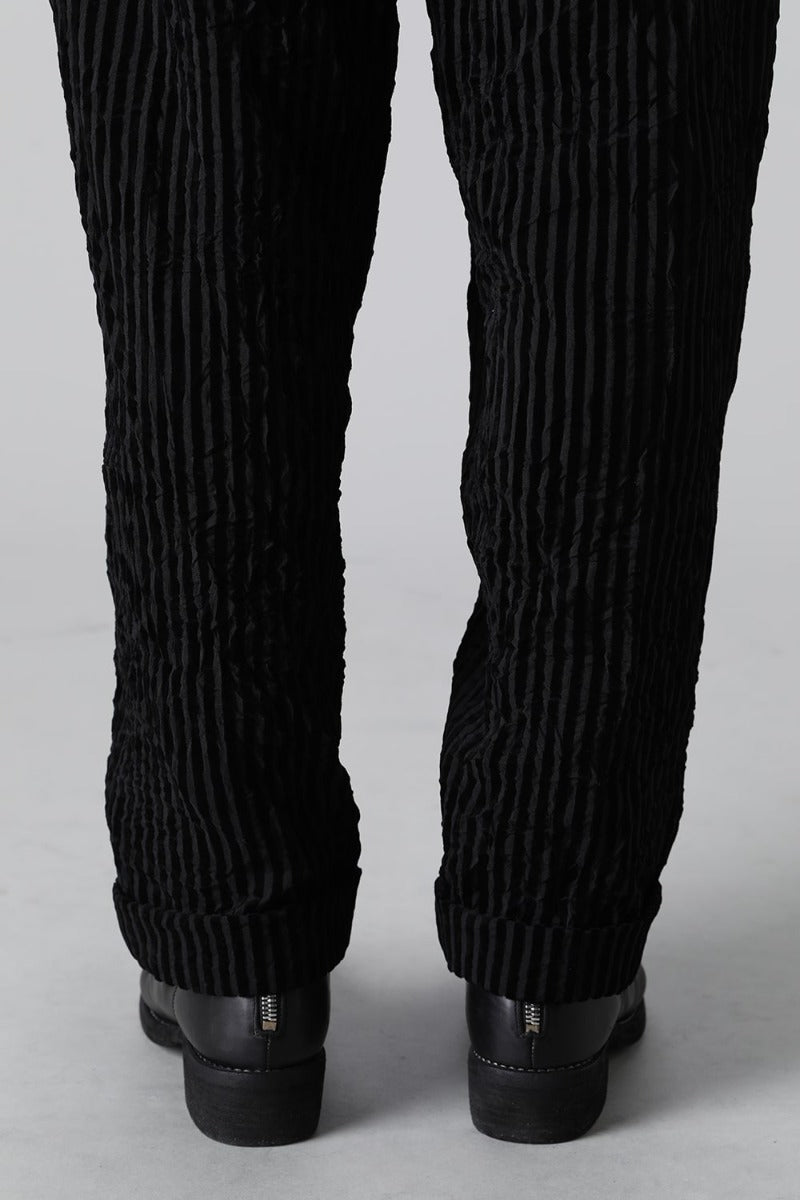 Box Pocket Zigzag Stitch Pants