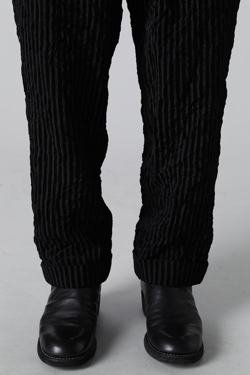 Box Pocket Zigzag Stitch Pants