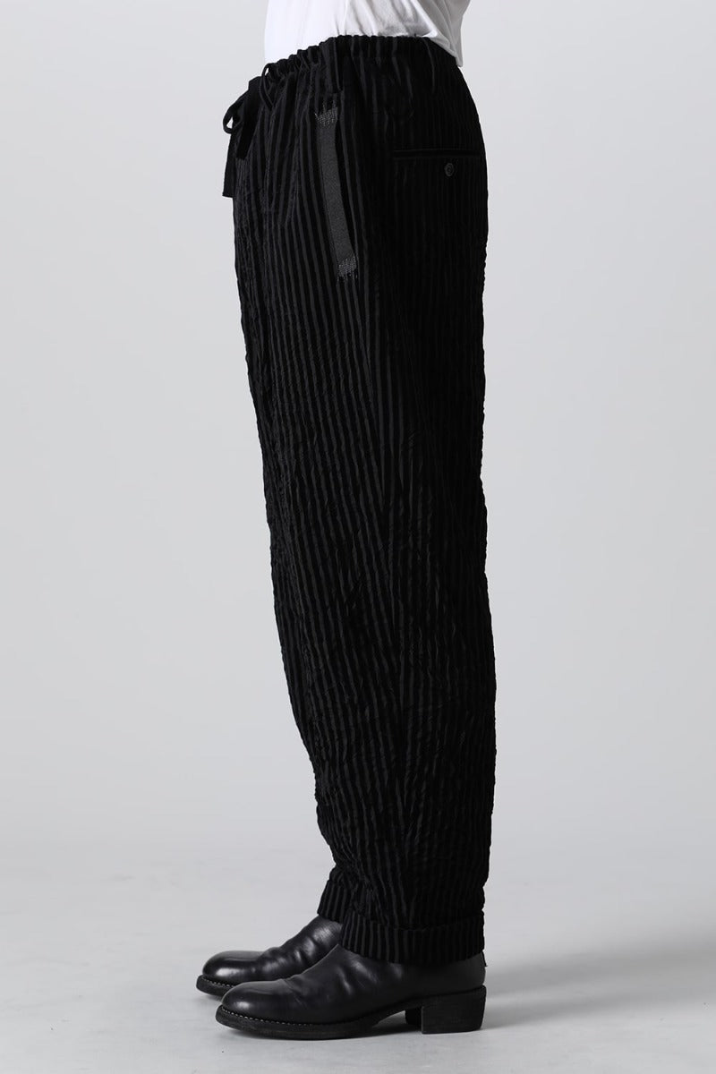 Box Pocket Zigzag Stitch Pants