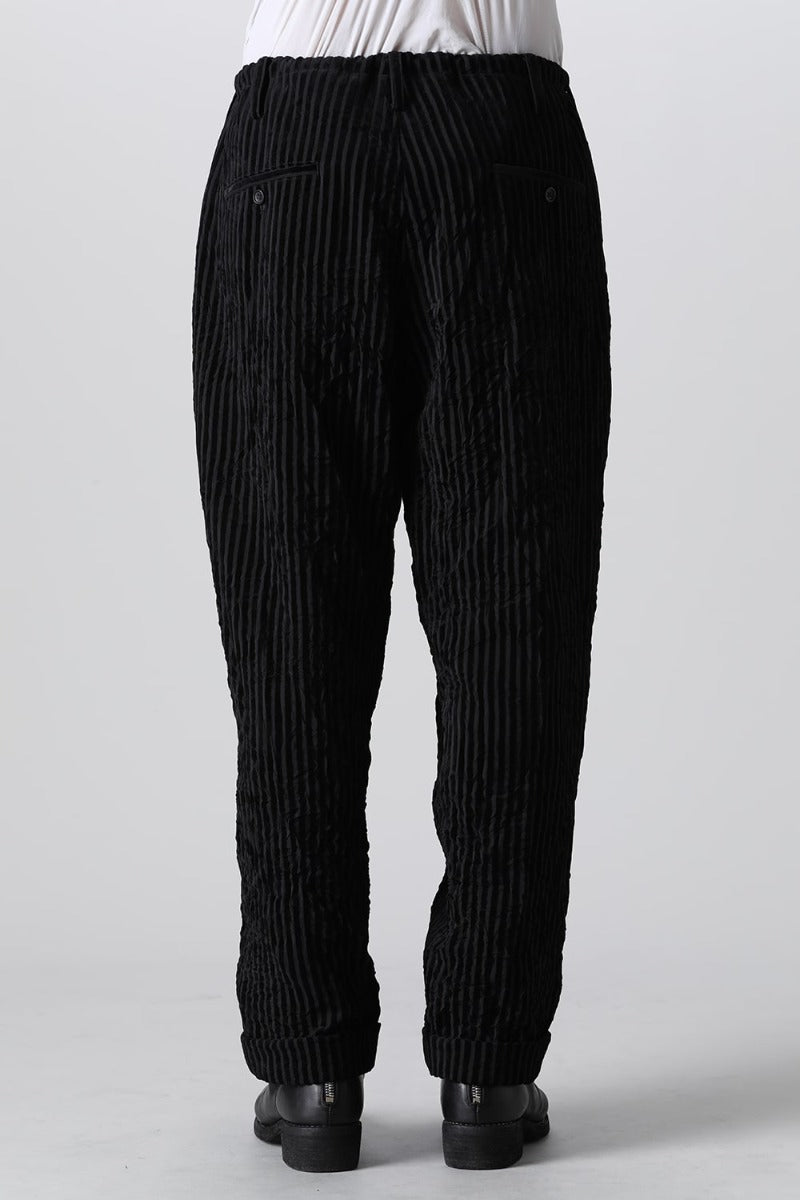 Box Pocket Zigzag Stitch Pants