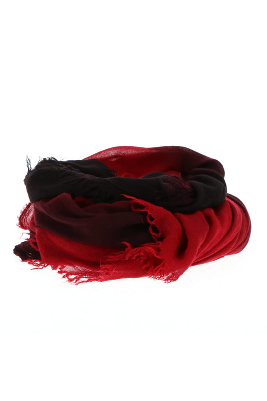 Silk Rayon Gradation Dye Stole Red