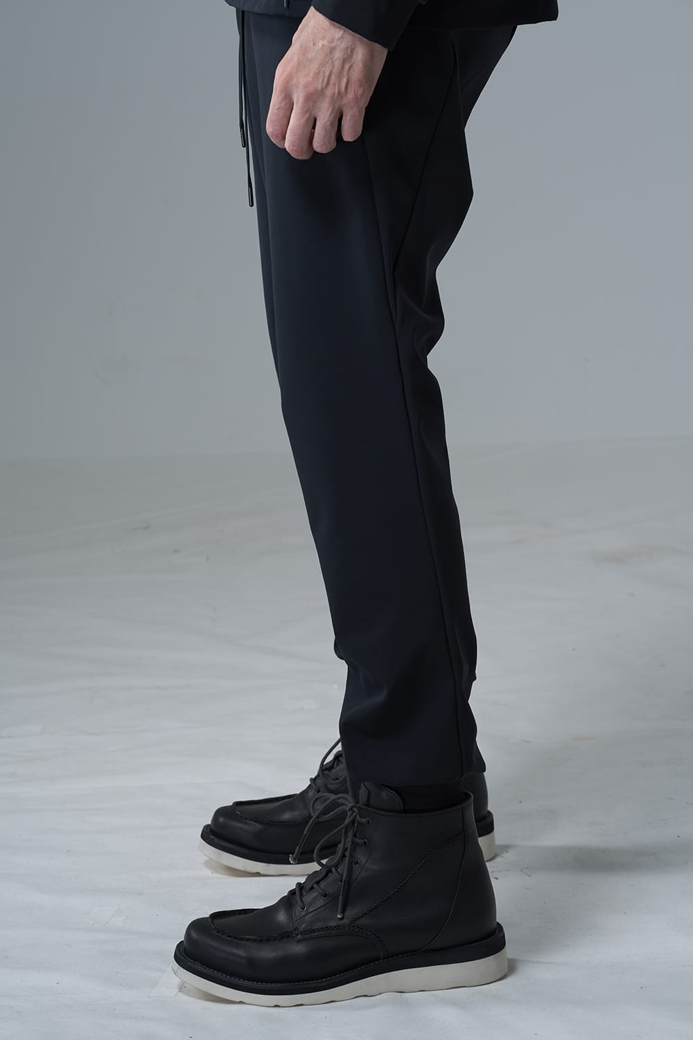 Jogger pants merino wool jersey bonding