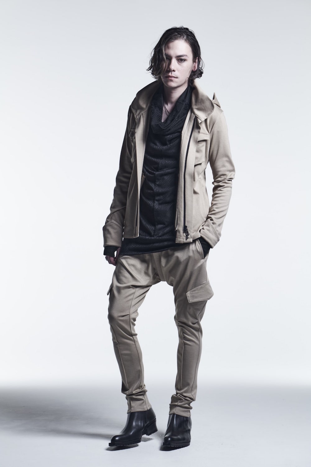 Saruel Cargo Pants Beige