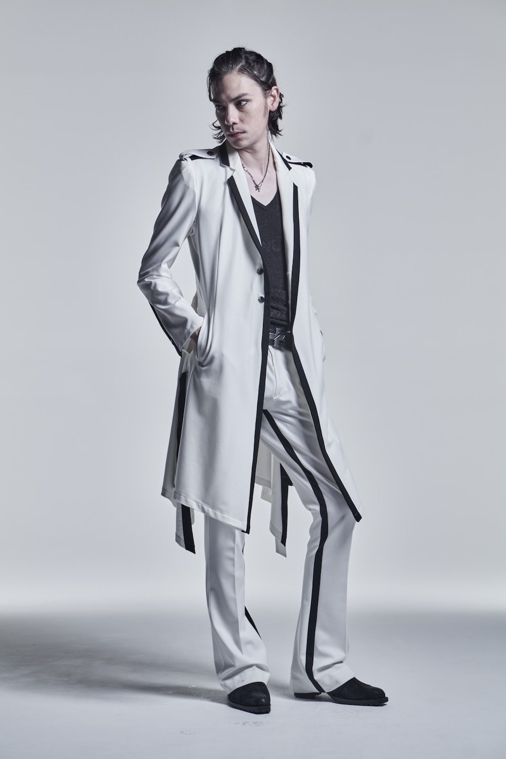 Inside Tape Slacks White