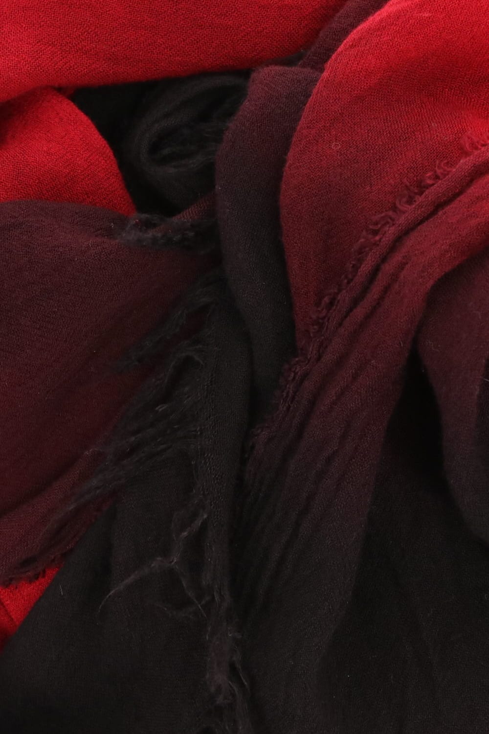 Silk Rayon Gradation Dye Stole Red